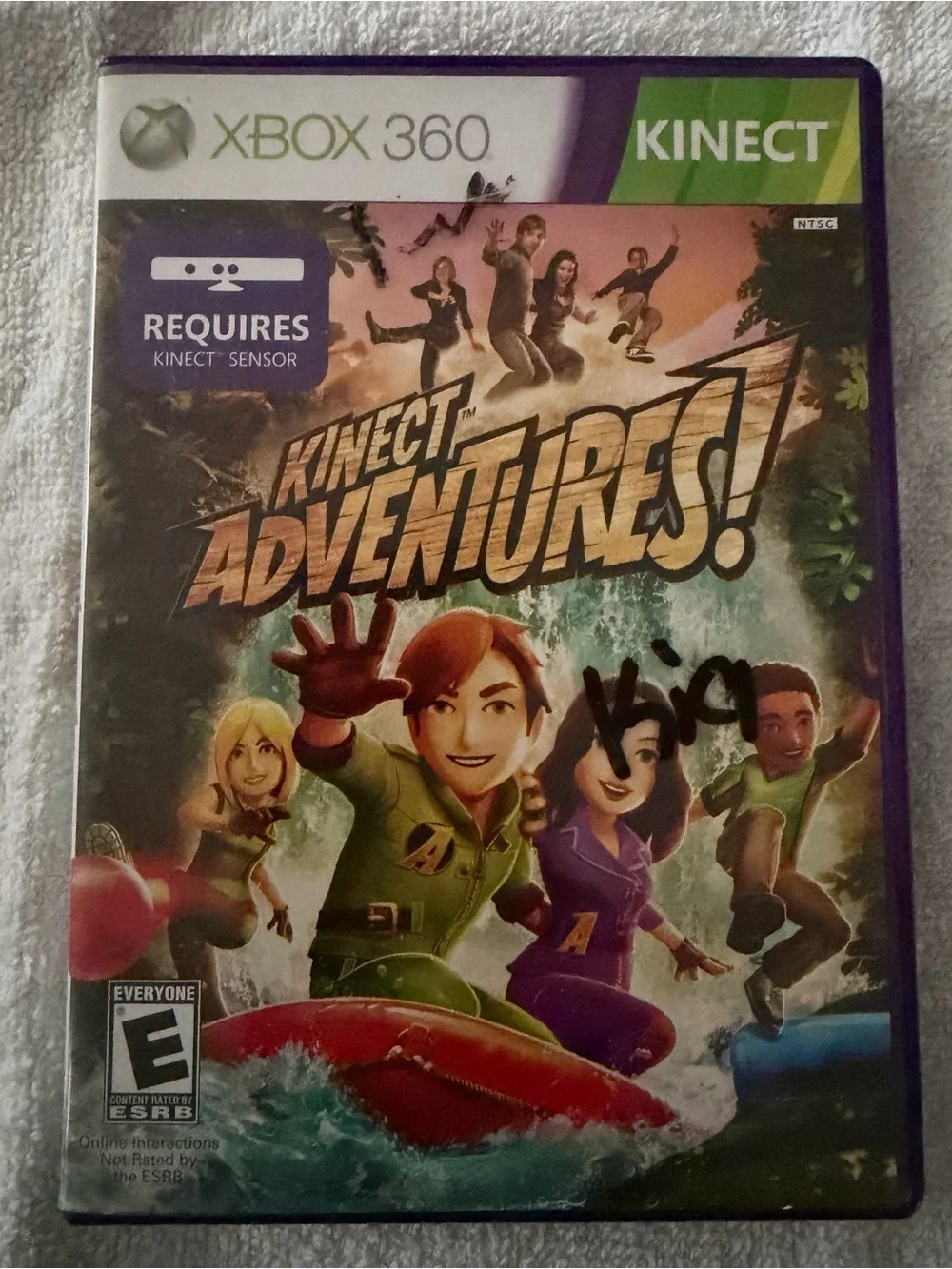 Microsoft Xbox 360 Kinect Adventures! — Green & Purple Cover